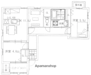 ZIP OHORI SOUTH【4階】の間取り