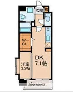 ギャラクシー空港西【9階】の間取り