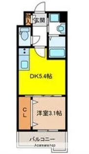 ギャラクシー空港西【11階】の間取り