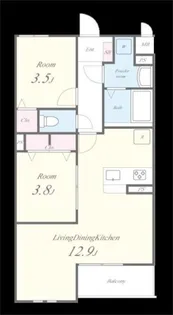 SPREAD HILLS K(スプレッドヒルズケイ)【3階】の間取り