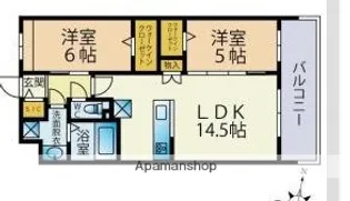 ビーコンヒル田島【2階】の間取り
