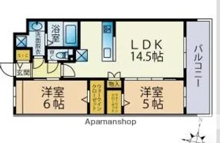 ビーコンヒル田島【2階】の間取り