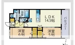ビーコンヒル田島【1階】の間取り