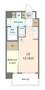 ALIVIS六本松【5階】の間取り