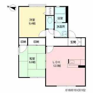 コートヴェール南片江Ⅰ C棟【1階】の間取り