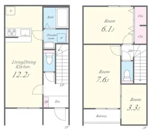 MIAOUBLE(ミャウブル)【103号室】の間取り