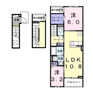 ポルト ボヌール【3階】の間取り