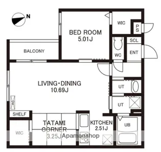 (仮称)CHERIM室見WEST【3階】の間取り
