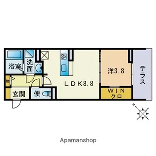 GD OHASHI APARTMENT【1階】の間取り