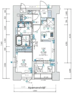 アクロス六本松 ラ・クラス【5階】の間取り