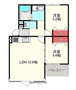 N.MAISON七隈【1階】の間取り