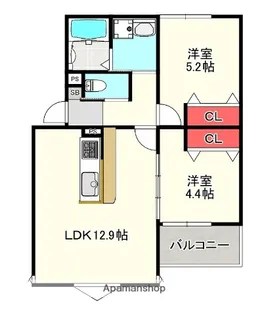 N.MAISON七隈【2階】の間取り