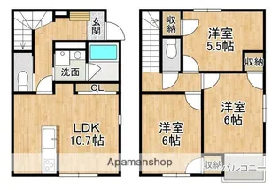 SOYO TERRACE 荒江【1階】の間取り
