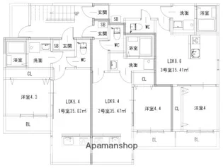 フォレスト横浜【1階】の間取り