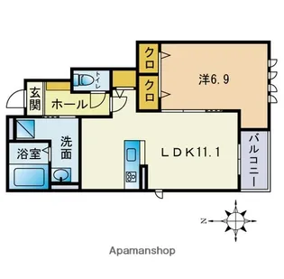 BELL GRACE【1階】の間取り