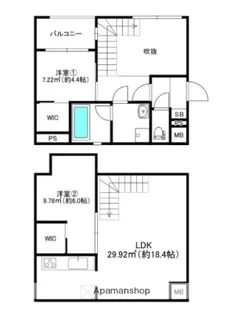 MODERN ASPIRATION 薬院COURT 2丁目【1階】の間取り