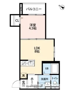 ROBOT HOME 渡辺通【3階】の間取り