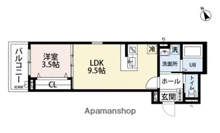 ROBOT HOME 西新【3階】の間取り