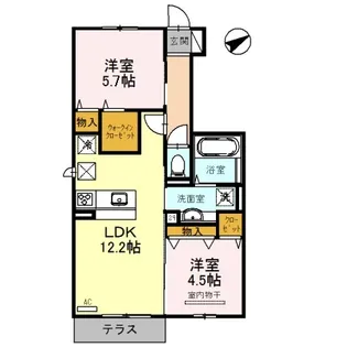 パークスクエア城南壱・弐・参番館 参番館【103号室】の間取り