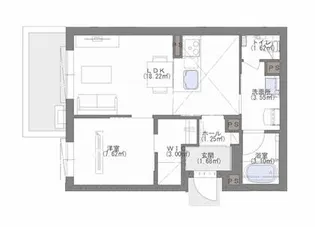 シャーメゾン凪 西新【3階】の間取り