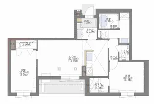 PLANCHER西新【2階】の間取り