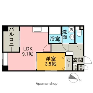 フェイスカミーユ【4階】の間取り