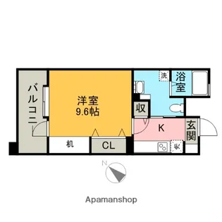 アントゥール薬院【10階】の間取り