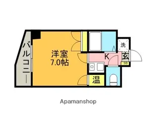 シャトレ21大手門【601号室】の間取り