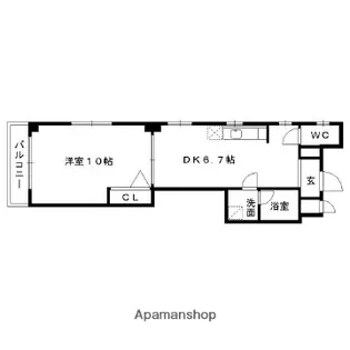 エムビル薬院【4階】の間取り