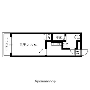 ハーモニーKハウス今宿駅前【2階】の間取り