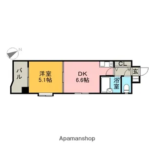 セピア西公園【5階】の間取り