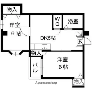 トリビュート薬院【4階】の間取り