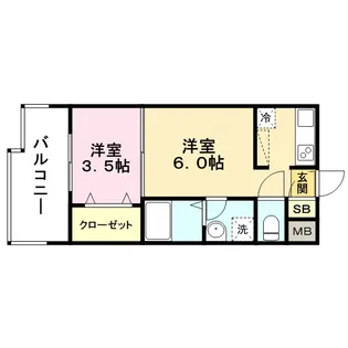 エステートモア平尾倶楽部【5階】の間取り