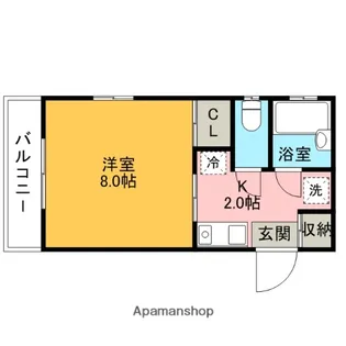 パサージュ赤坂【3階】の間取り