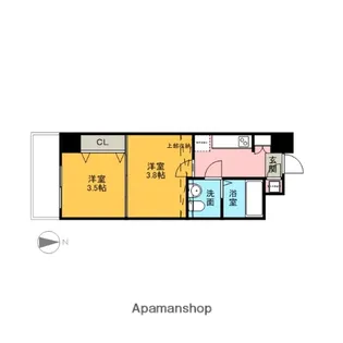 №67 BENEFIT21博多【2階】の間取り