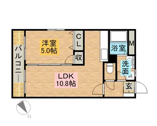 ラフィーネ・ルージュ【6階】の間取り