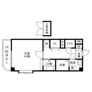 ルネス六本松【1階】の間取り