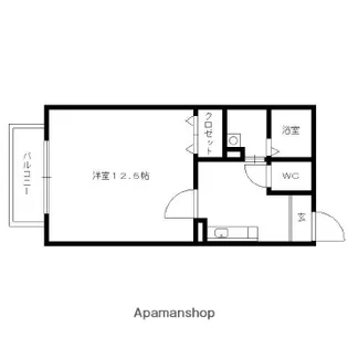 リースランド富士見Ⅰ【2階】の間取り