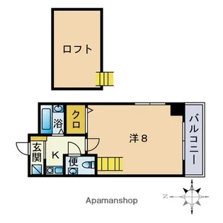 アグレアーブル別府【3階】の間取り
