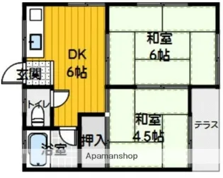 ジャパンハイツ田島【1階】の間取り