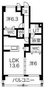 セレッソHARA【1階】の間取り