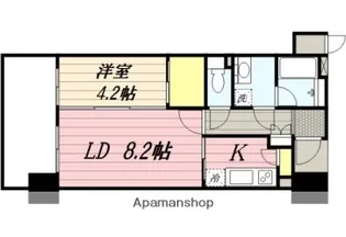 アソシアグロッツォタイムズ・スイート博多【12階】の間取り