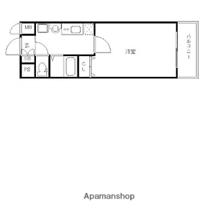 エステムコート博多駅前アヴェール【12階】の間取り