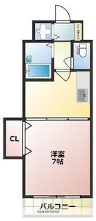 クロスステージ笹丘【3階】の間取り