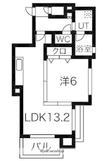 ティファーナ高宮【4階】の間取り