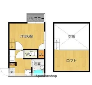 メゾンクレール【1階】の間取り