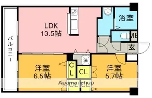 アーティリーコート城南【3階】の間取り