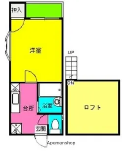 プレジール鳥飼【1階】の間取り