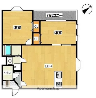 ツインリッチ高取【3階】の間取り