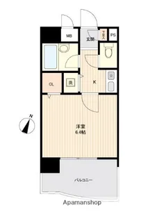 ライオンズマンション天神南【4階】の間取り